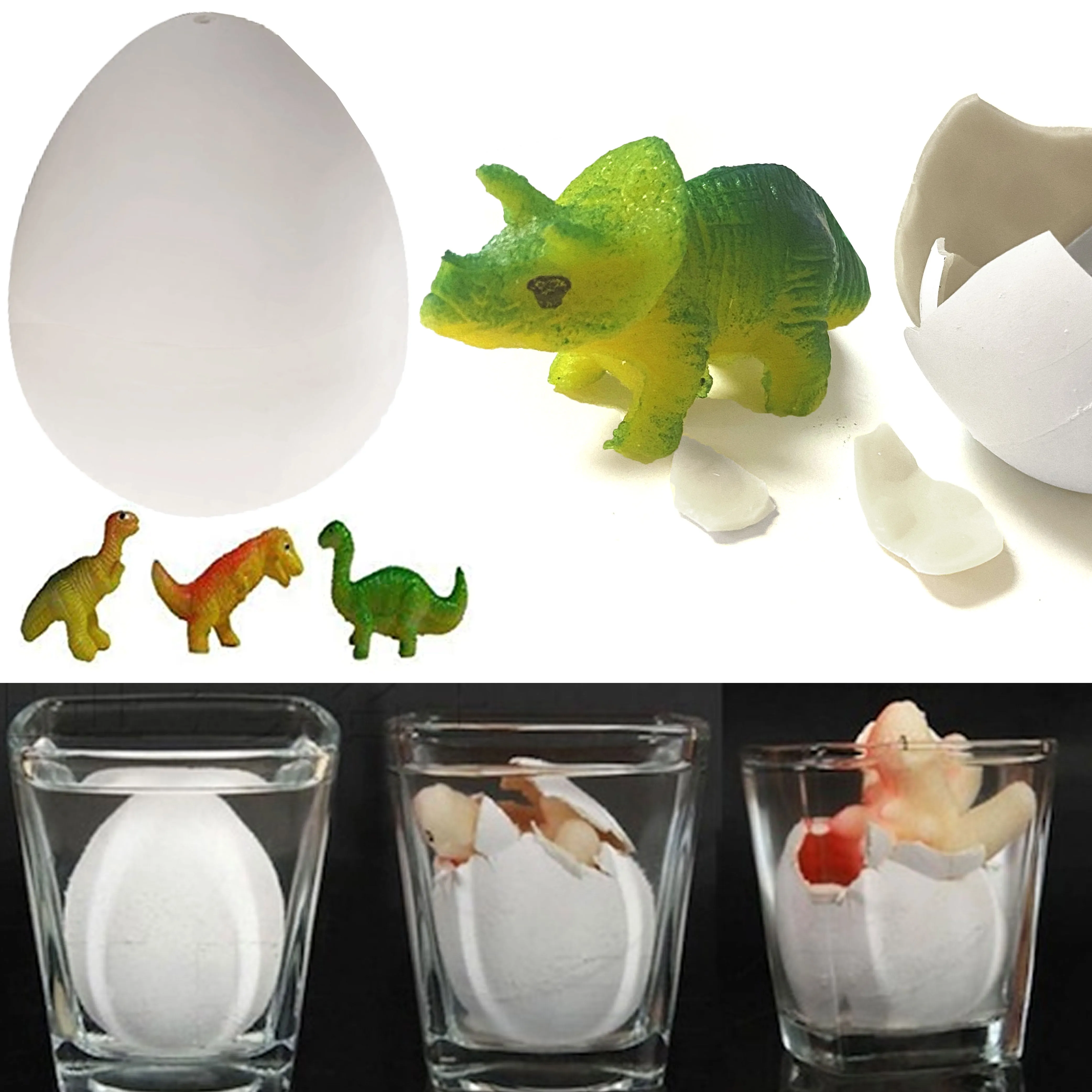 1 Dino Egg Break Open Dinosaur Eggs Discover Arqueology Science Toys Kids Age 3 