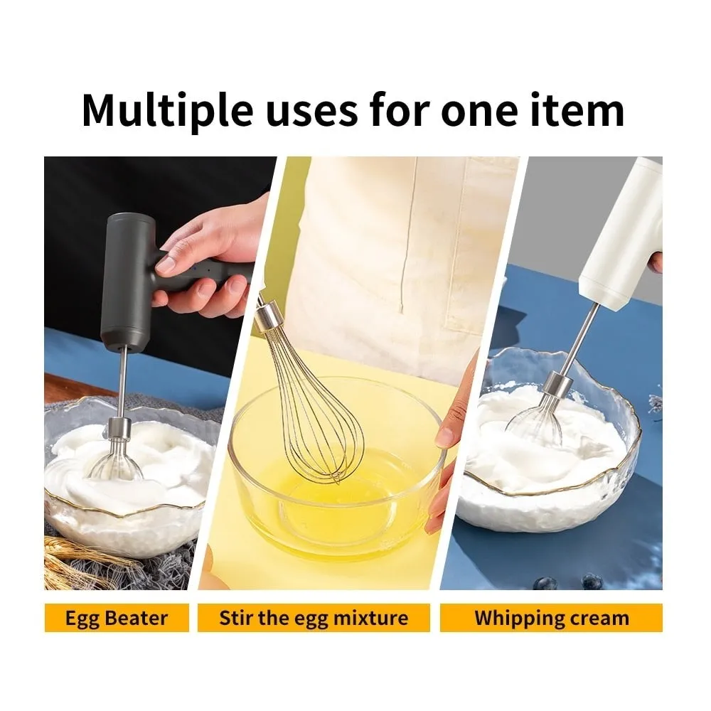 1 Pcs Wireless Electric Food Mixer Portable 3 Speeds Egg Beater Baking Dough Cake Cream Mixer Kitchen Tools