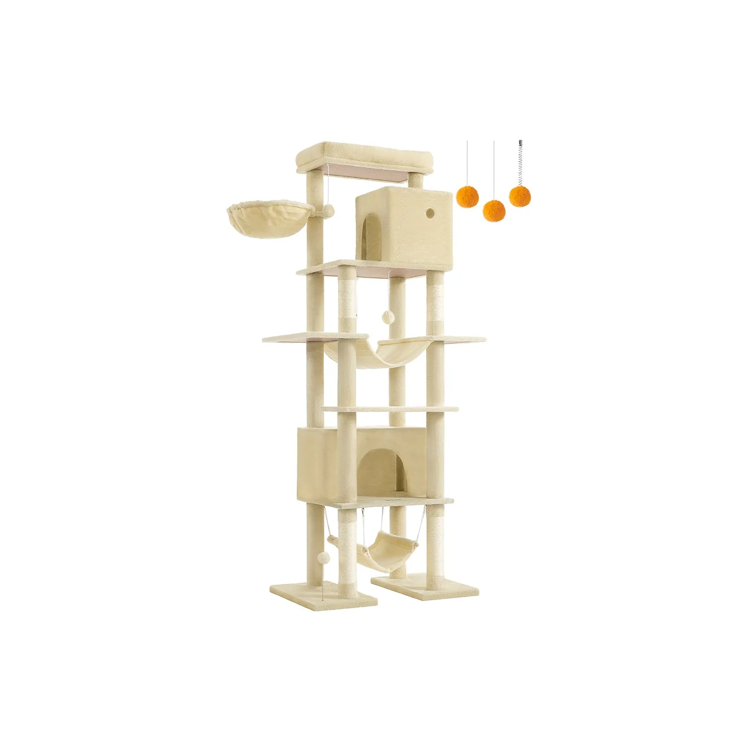 79.1 Inch Tall Cat Tree, XXL Large Cat Tower