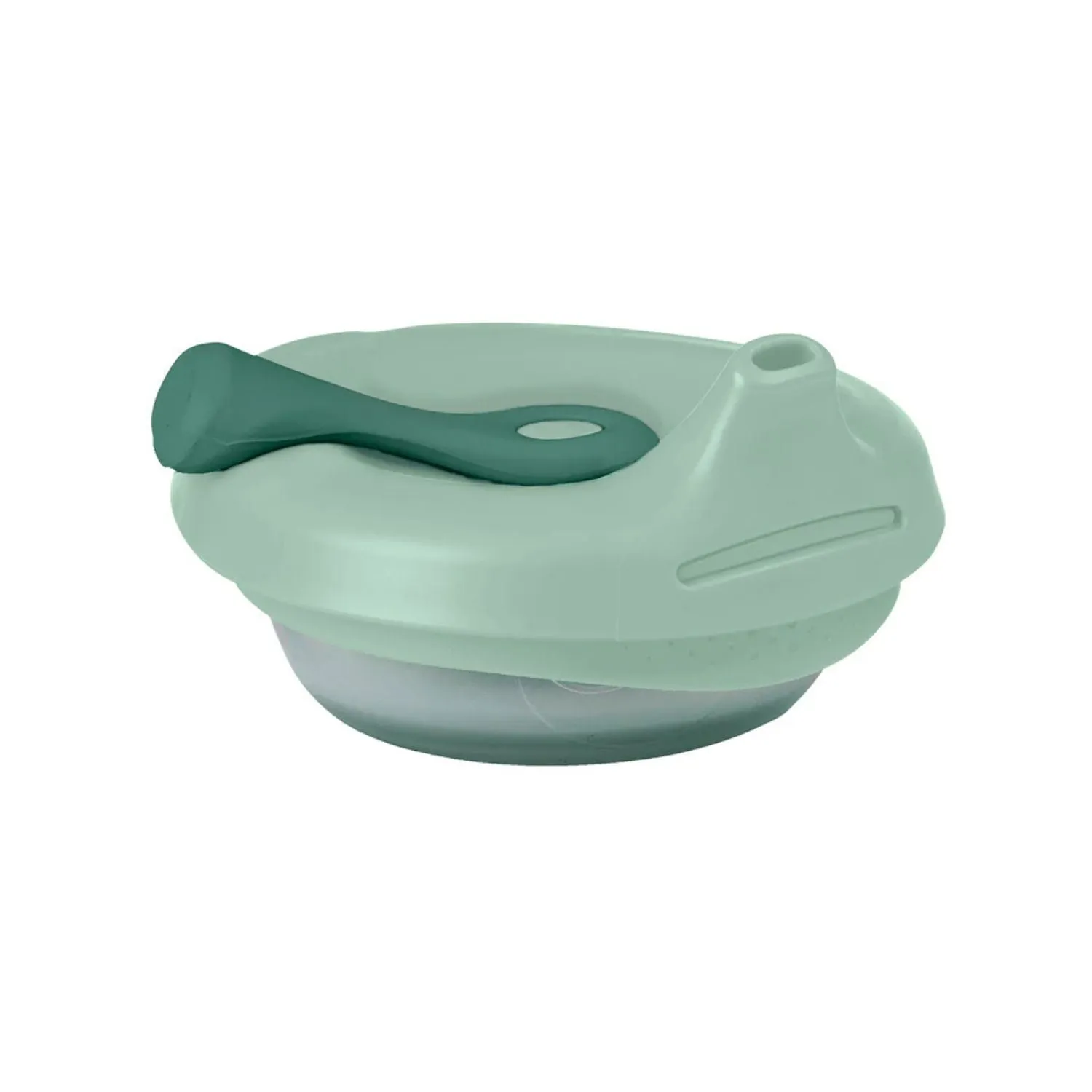 b.box Fill   Feed Silicone Feeding - Reusable & Mess-Free Baby Food Container  110ml  -  Sage Green