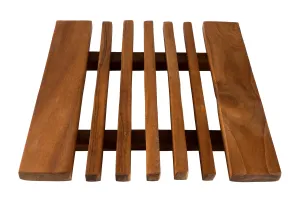 CCcollections Teak Wood Heat Resistant Trivet Mat For Hots Pots or Hot Serving Dishes