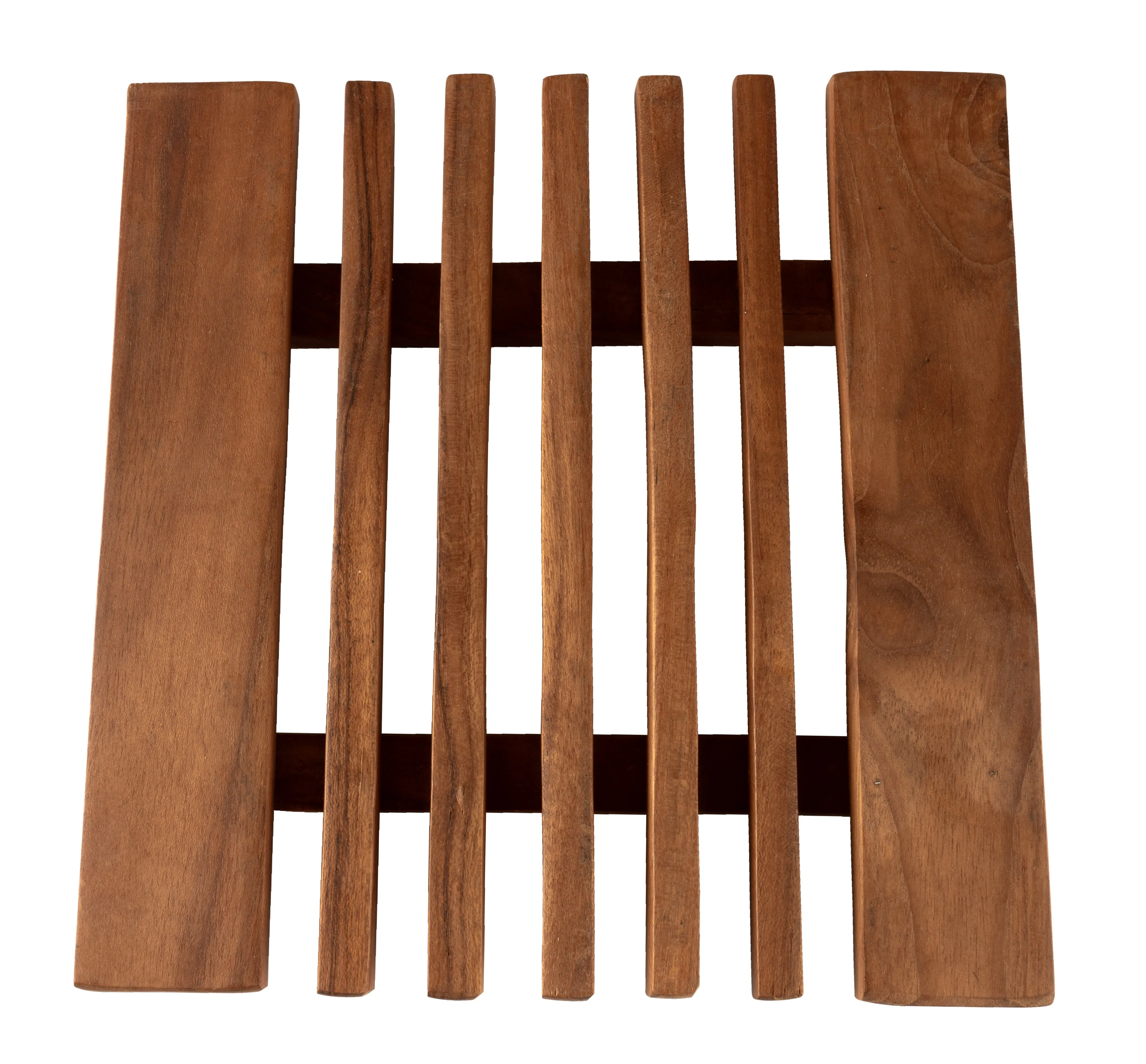 CCcollections Teak Wood Heat Resistant Trivet Mat For Hots Pots or Hot Serving Dishes