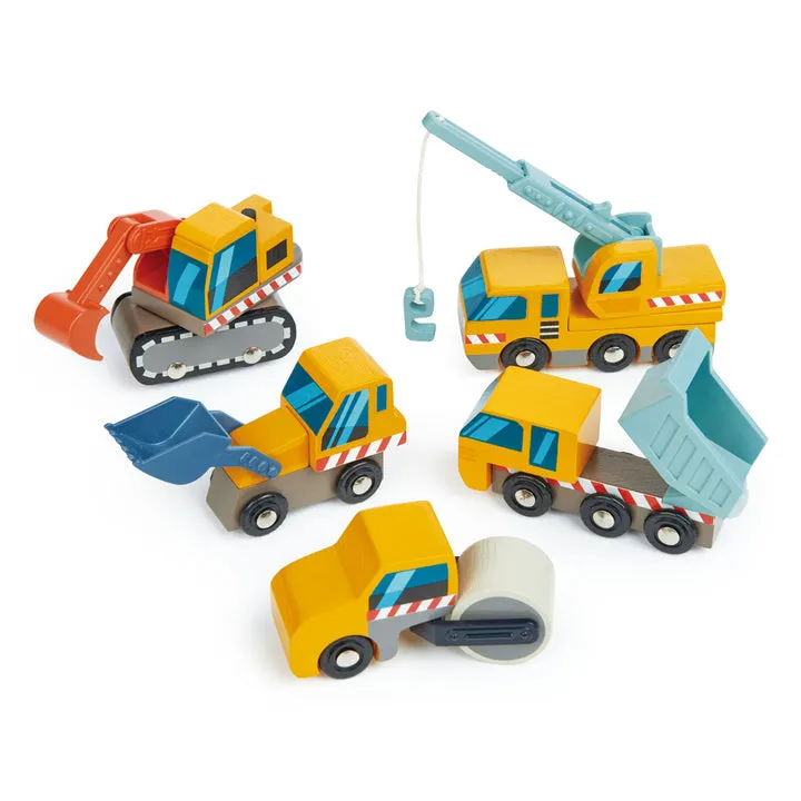 Construction Site Wooden Toys by Tender Leaf Toys