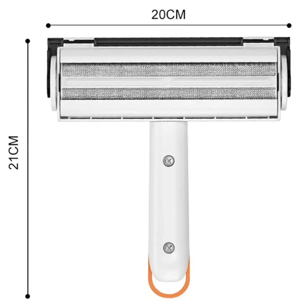 Efficient Pet Hair Remover Roller for Furniture Couch Carpet Self-cleaning Base