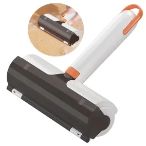 Efficient Pet Hair Remover Roller for Furniture Couch Carpet Self-cleaning Base