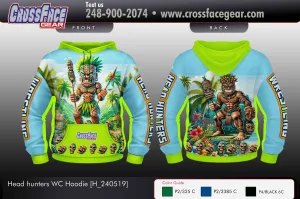 Headhunters Wrestling Club Full Sublimated Hoodie