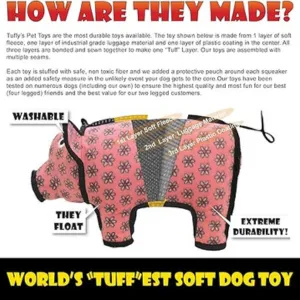 VIP Tuffy's Mega Odd Ball Brick Print Dog Toy