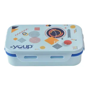 Youp Stainless Steel Aqua Blue Color Kids Lunch Box Yummy - 500 Ml